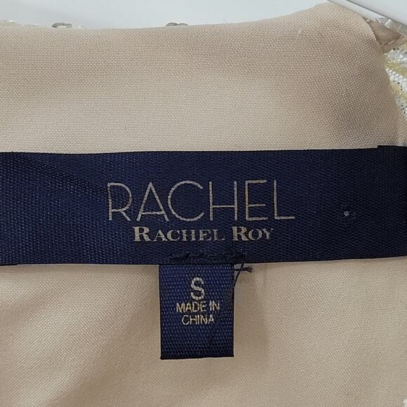 Rachel Roy Silver Sequin Raglan Flutter Sleeve Cape Blouse - Picture 4 of 13